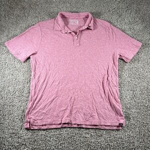 Faherty Polo‎ Shirt Mens XL Heather Cloud Cotton Golf Soft Performance Casual
